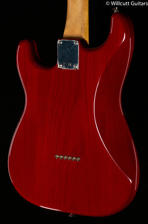 Fender Noventa Stratocaster Pau Ferro Fingerboard Crimson Red Transparent DEMO
