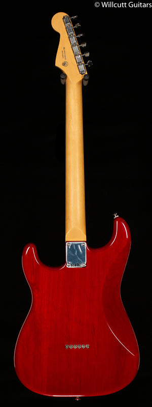 Fender Noventa Stratocaster Pau Ferro Fingerboard Crimson Red Transparent