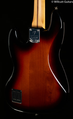 Fender Player Plus Jazz Bass 3-Color Sunburst Pau Ferro Fingerboard Bass Guitar (585)