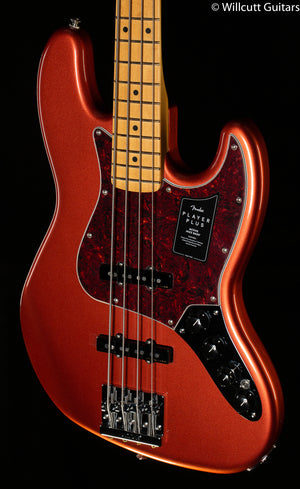 Fender Player Plus Jazz Bass Aged Candy Apple Red Maple Fingerboard Bass Guitar