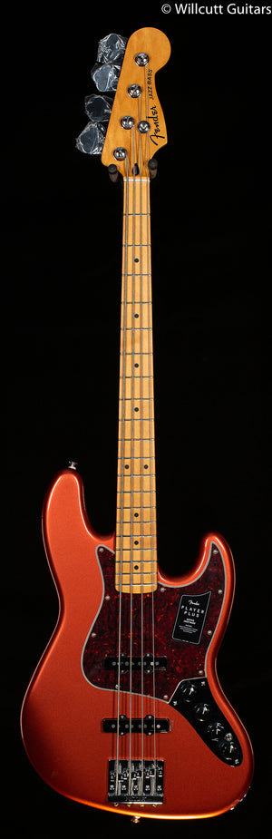 Fender Player Plus Jazz Bass Aged Candy Apple Red Maple Fingerboard Bass Guitar (715)