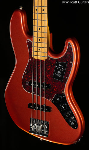 Fender Player Plus Jazz Bass Aged Candy Apple Red Maple Fingerboard Bass Guitar (715)