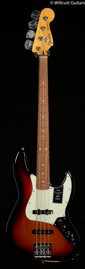 Fender Player Plus Jazz Bass 3-Color Sunburst Pau Ferro Fingerboard Bass Guitar (683)