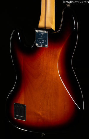 Fender Player Plus Jazz Bass 3-Color Sunburst Pau Ferro Fingerboard Bass Guitar (174)