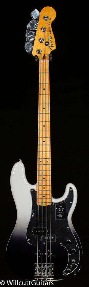 Fender Player Plus Precision Bass Maple Fingerboard Silver Smoke Bass Guitar