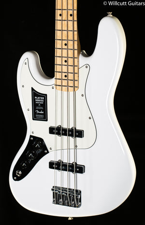 Fender Player Jazz Bass Polar White Maple Lefty Bass Guitar