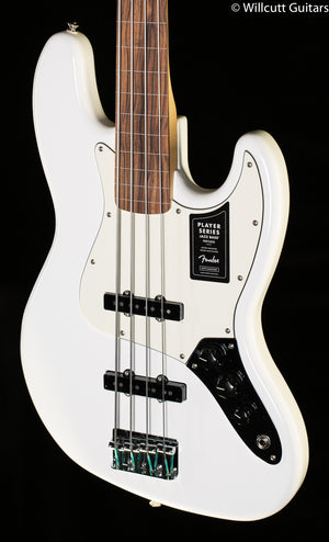 Fender Player Jazz Bass Fretless Pau Ferro Polar White Bass Guitar