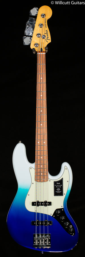 Fender Player Plus Jazz Bass Pau Ferro Fingerboard Belair Blue Bass Guitar (867)