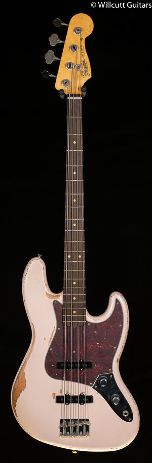 Fender Flea Jazz Bass, Rosewood Fingerboard, Road Worn Shell Pink Bass Guitar (983)