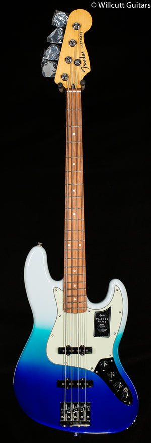 Fender Player Plus Jazz Bass Pau Ferro Fingerboard Belair Blue Bass Guitar (997)