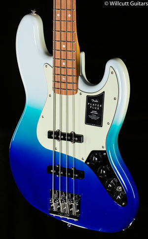Fender Player Plus Jazz Bass Pau Ferro Fingerboard Belair Blue Bass Guitar (997)