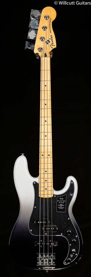 Fender Player Plus Precision Bass Maple Fingerboard Silver Smoke Bass Guitar