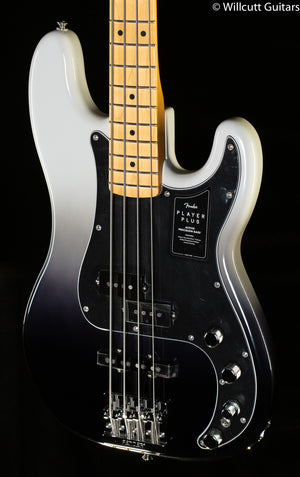 Fender Player Plus Precision Bass Maple Fingerboard Silver Smoke Bass Guitar
