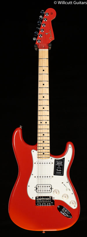 Fender Limited Edition Player Stratocaster HSS Maple Fingerboard Fiesta Red with Matching Headstock (345)
