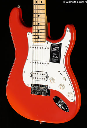 Fender Limited Edition Player Stratocaster HSS Maple Fingerboard Fiesta Red with Matching Headstock (345)