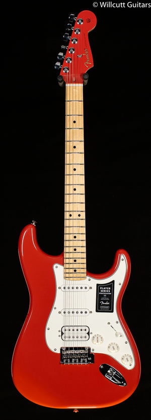 Fender Limited Edition Player Stratocaster HSS Maple Fingerboard Fiesta Red with Matching Headstock (355)