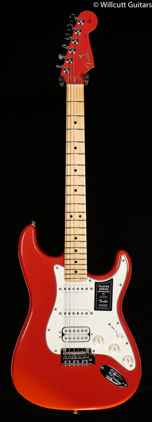 Fender Limited Edition Player Stratocaster HSS Maple Fingerboard Fiesta Red with Matching Headstock (365)