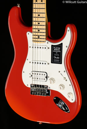 Fender Limited Edition Player Stratocaster HSS Maple Fingerboard Fiesta Red with Matching Headstock (393)