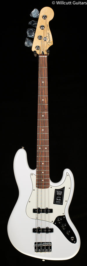 Fender Player Jazz Bass Polar White Pau Ferro Fingerboard Bass Guitar (525)