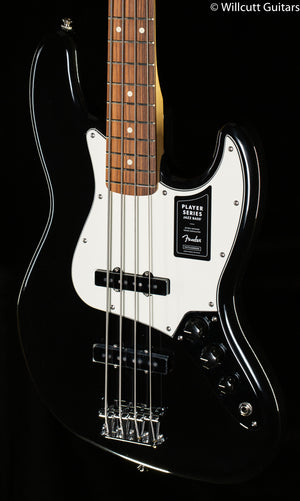 Fender Player Jazz Bass Black Pau Ferro Bass Guitar (484)