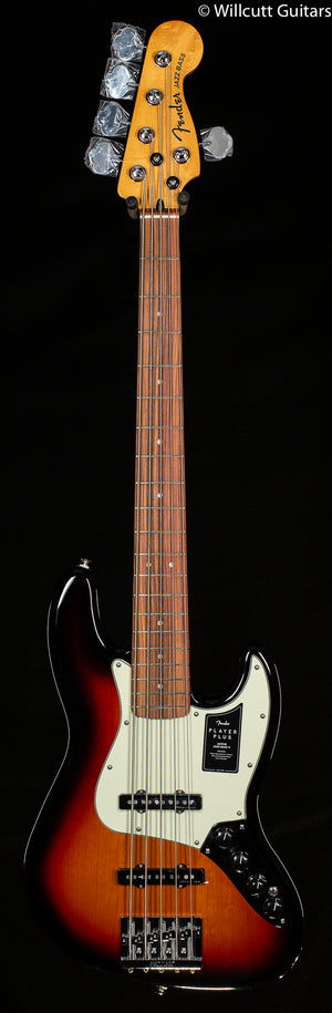 Fender Player Plus Jazz Bass V Pau Ferro Fingerboard 3-Tone Sunburst (596)