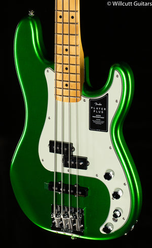 Fender Player Plus Precision Bass Maple Fingerboard Cosmic Jade (863) Bass Guitar