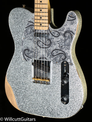 Fender Brad Paisley Road Worn Telecaster, Maple Fingerboard, Silver Sparkle (944)