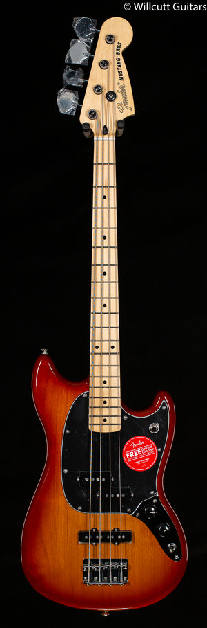 Fender Player Mustang Bass PJ Maple Fingerboard Sienna Sunburst (755) Bass Guitar