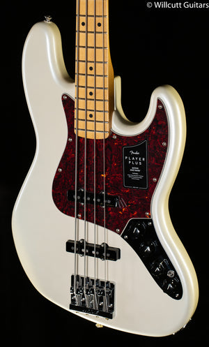 Fender Player Plus Jazz Bass Maple Fingerboard Olympic Pearl (841) Bass Guitar