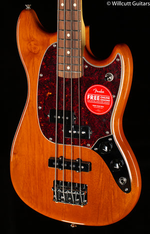 Fender Player Mustang Bass PJ Pau Ferro Aged Natural (671) Bass Guitar