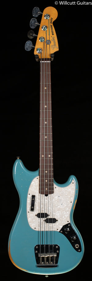 Fender JMJ Road Worn Mustang Bass Rosewood Fingerboard Faded Daphne Blue (779)