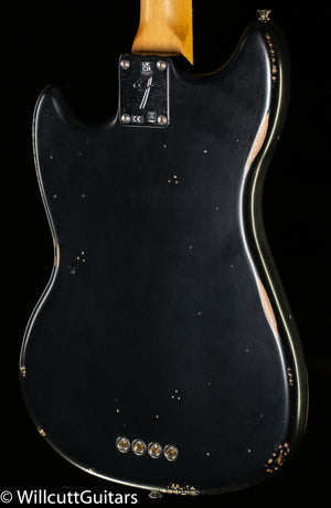 Fender JMJ Road Worn Mustang Bass Black (985) Bass Guitar