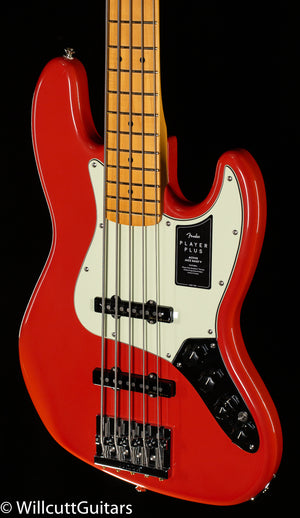 Fender Player Plus Jazz Bass V Maple Fingerboard Fiesta Red (490)