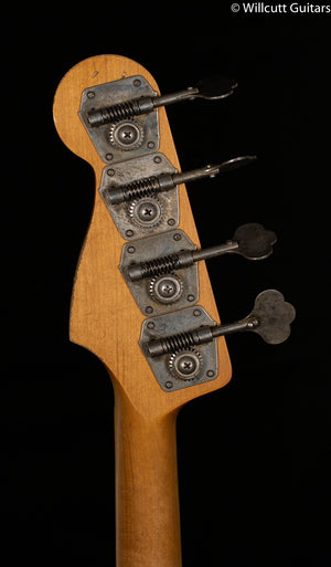 Fender 60th Anniversary Road Worn Jazz Bass Olympic White Pau Ferro Fingerboard Bass Guitar