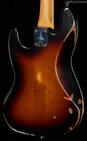 Fender 60th Anniversary Road Worn Jazz Bass 3-Color Sunburst Pau Ferro Bass Guitar
