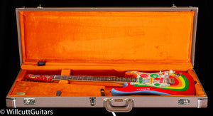 Fender George Harrison Rocky Stratocaster, Rosewood Fingerboard, Hand Painted Rocky Artwork Over Sonic Blue (418)