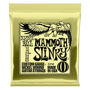 Ernie Ball Mammoth Slinky Nickel Wound Electric Guitar Strings - 12-62 Gauge