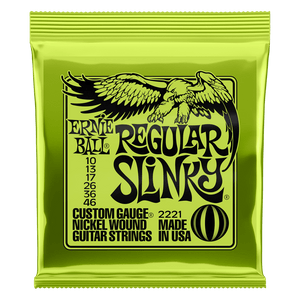 Ernie Ball Regular Slinky Nickel Wound Electric Guitar Strings - 10-46 Gauge