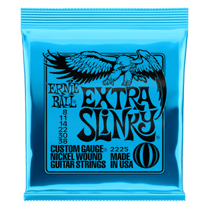 Ernie Ball Extra Slinky Nickel Wound Electric Guitar Strings - 8-38 Gauge