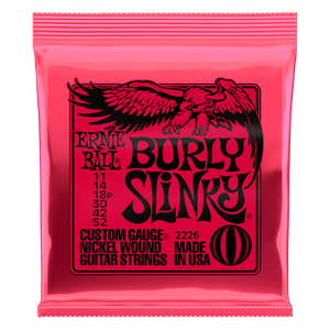 Ernie Ball Burly Slinky Nickel Wound Electric Guitar Strings - 11-52 Gauge