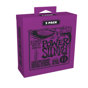 Ernie Ball Power Slinky Nickel Wound Electric Guitar Strings - 11-48 Gauge