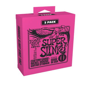 Ernie Ball Super Slinky Nickel Wound Electric Guitar Strings - 9-42 Gauge