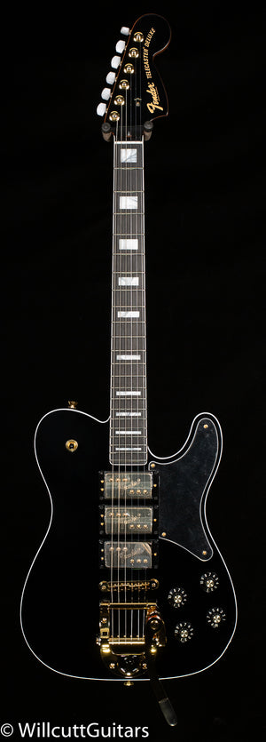 Fender Parallel Universe Volume II Troublemaker Tele Deluxe with Bigsby Ebony Fingerboard Black (932)