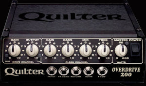 Quilter Overdrive 200, 4 Channel "Overdrive" style amplifier. 4 pounds. 200 Watts. USED