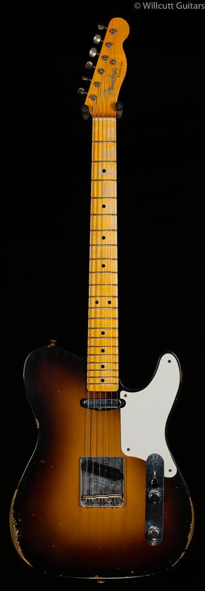 Fender Custom Shop LTD Roast Pine Double Esquire Relic Wide Fade 2-Color Sunburst (153)