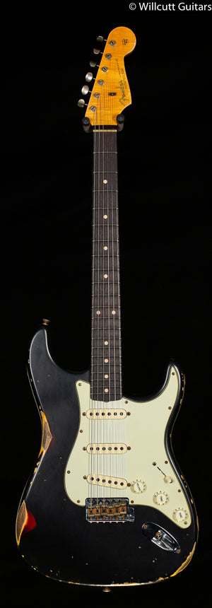Fender Custom Shop Willcutt True '62 Stratocaster Journeyman Relic Black over 3TS '59 C