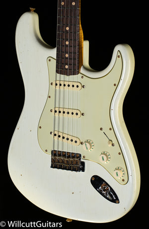 Fender Custom Shop Willcutt True '62 Stratocaster Journeyman Relic Olympic White 60s Oval C