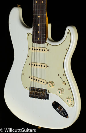 Fender Custom Shop Willcutt True '62 Stratocaster Journeyman Relic Olympic White 60s Oval C