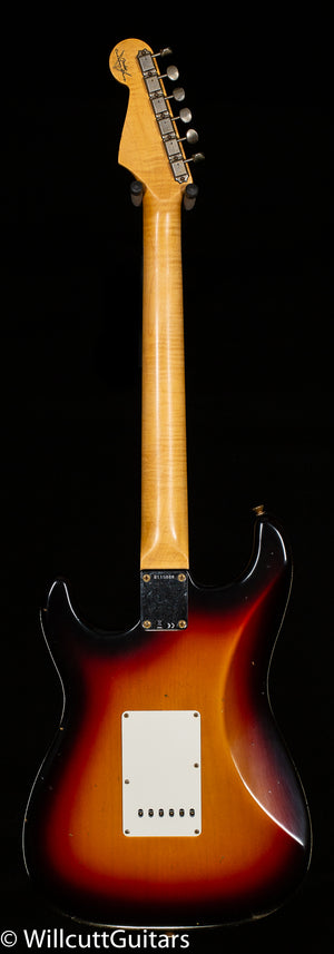 Fender Custom Shop Willcutt True '62 Stratocaster Journeyman Relic 3-Tone Sunburst 60s Oval C