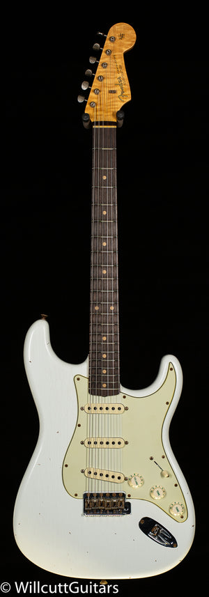 Fender Custom Shop Willcutt True '62 Stratocaster Journeyman Relic Olympic White 60s Oval C
